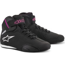 Alpinestars Stella Sektor Korumalı Kadın Motosiklet Botu Siyah  Fuşya