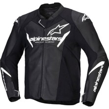 Alpinestars Faster V3 Air Korumalı Deri Motosiklet Montu Siyah  Beyaz