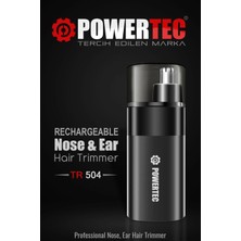 Kompakt Burun ve Kulak Kılı Temizleme Cihazı Erkek Bakım Siyah