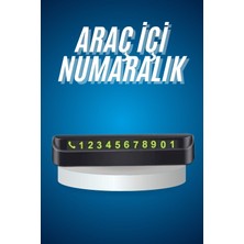 Araç Içi Numaratör Numaralık Oto Cam Kartı Fosforlu Numaratör