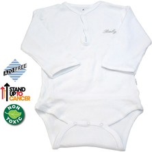 Sema Baby Uzun Kol Kaşkorse Badi (Body) - Beyaz  12-18 Ay