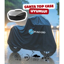 Pıaggıo Mp3 300 Motor Branda Siyah Su Geçirmez Logolu Motosiklet Brandası