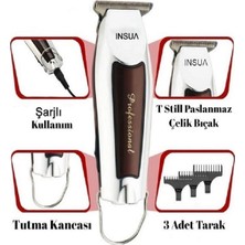Şarjlı Çok Fonksiyonlu Sakal, Saç ve Vücut Traş Makinesi, Metal Görünüm