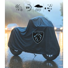 Peugeot Django 50 Motor Branda Siyah Su Geçirmez Logolu Motosiklet Brandası