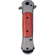 Kamp Outdoor Jeep Çakı 22 cm Kemer Aparatlı  Kilitli Kahverengi