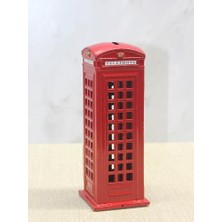 Dekoratif Metal Telefon Kulübesi Kumbara ALK3468