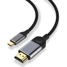 3 Metre 8 Gbps Hız 4k/30 Hz Type C To Hdmı Çevirici Dönüştürücü Tv Telefon Pc Hasır Bağlantı Kablosu