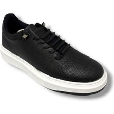 Conteyner 404-26 Deri Anatomik Erkek Ayakkabı Siyah Beyaz