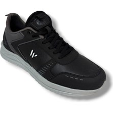 Magg Point 5310-26 Deri Trend Erkek Sneaker Siyah Füme 45-47