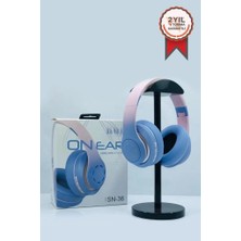 Sn-36 On-Ear Kafa Üstü Kablosuz  Kulaklık Bluetooth 5.1  Blue