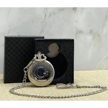 Özel Kutulu Türk Bayramlı Gümüş Köstekli Saat ALK4658