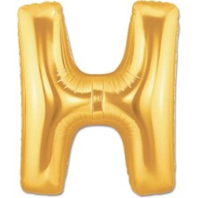 Parti Aksesuar H Harf Folyo Balon Altın Renk  40 Inç