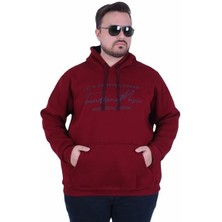 Mocgrande Büyük Beden 3ip Kapüşonlu Sweat Let's Go 25720 Murdum