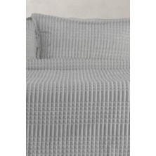 Merinos Modern Line Tek Kişilik Battaniye Seti Gri