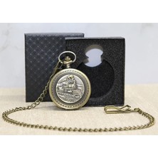 Özel Kutulu Tren Temalı Köstekli Saat ALK4670