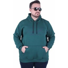 Mocgrande Büyük Beden 3ip Kapüşonlu Sweat Let's Go 25720 Neftı