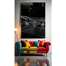 Özkacar Group Viski Pro Ikilisi V1 Ev Duvar Salon Güzellik Salonu Ofis Dükkan Dekarasyon Kanvas Tablo