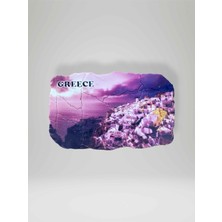 Greece ( Yunanistan ) Temalı Çatlatma Polyester Magnet Buzdolabı Süsü