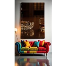 Özkacar Group Viski ve Pro Ikilisi V2 Ev Duvar Salon Güzellik Salonu Ofis Dükkan Dekarasyon Kanvas Tablo