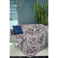 Saçaklı Lüks Koltuk Örtüsü 170X220 cm Bordo
