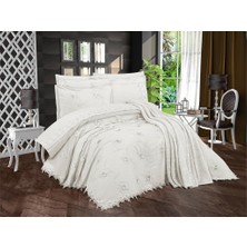 Pamukkale Şönil Nakışlı 10 Parça Gelin Seti Krem