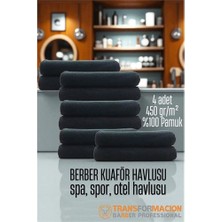 Modacar Kuaför Berber Havlusu 10 Adet Pamuk Berber Havlusu 50X90 Siyah