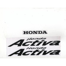 Sticker Seti Siyah Actıva 100 Yazısı