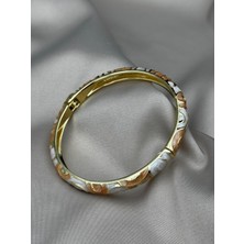 Renkli Mine Detaylı 17+3CM Ayarlanabilir Gold Zincir Bileklik