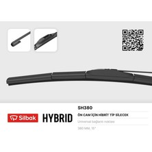 Sılbak SH380 - Silecek Süpürgesi Hybrıd Tipi 380MM Üniversal