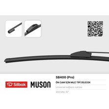 Sılbak SB400 - Silecek Süpürgesi 400MM Muz Tipi Üniversal