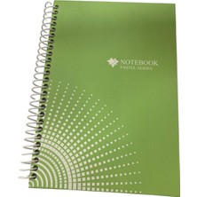 Pastel Kapak 17X24 100 Yaprak Çizgisiz Spiralli Defter