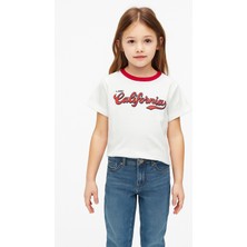 "california" Baskılı Kısa Kollu Tişört