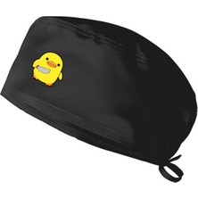 Katil Civciv Temalı Bonesi Standart ve Büyük Boy Cerrahi Bone Doktor Hemşire Aşçı