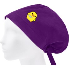 Katil Civciv Temalı Bonesi Standart ve Büyük Boy Cerrahi Bone Doktor Hemşire Aşçı