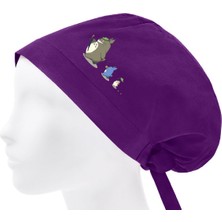 Totoro Temalı Bonesi Standart ve Büyük Boy Cerrahi Bone Doktor Hemşire Aşçı