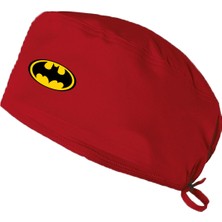 Batman Temalı Bonesi Standart ve Büyük Boy Cerrahi Bone Doktor Hemşire Şef Aşçı Bonesi