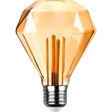 Gd-95 Kırılmaz Gövde Diamond Elmas Kesim 4,5 Watt Amber Rustik Ampul (4944)