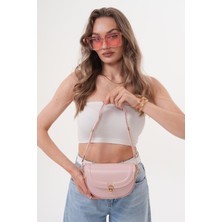 Çapraz Askı Kadın Çantası - Özel Ayarlamalı - Renk 1 - Pembe