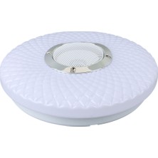 Beyaz 30*6 cm 24 Watt Bluetooth Hoparlörlü Tavan Aydınlatma (4944)