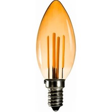 BR-AL05 400 Lümen 5W Amber E14 Rustik Ampul (4944)