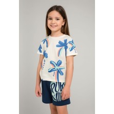 "pura Vida" Baskılı Çocuk Takımı (2'li) – Tişört ve Şort