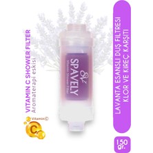 Spavely Lavanta Esanslı Duş Başlığı Filtresi Arıtması Güney Kore Menşei Klor Kireç Karşıtı Hoş Kokulu 150 gr