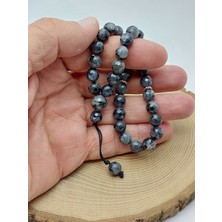 Spekrolit Taşı Faset Kesim 33LÜK Özel Tasarım Tesbih 8mm (36570)