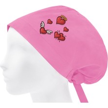 Red Hearts Temalı Bone Doktor Hemşire Aşçı Şef Bonesi Diş Hekimi Cerrahi Bone