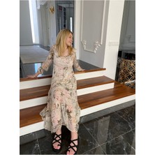 Kadın Uzun Ipek Elbise