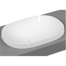 Frame 5652B403-0016 Tezgah Üstü Oval Lavabo 55 Cm, Beyaz