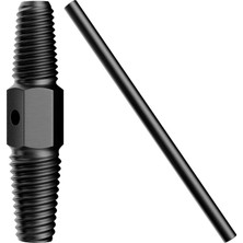 Ters Dişli Kılavuz Boru Sökme Aparatı – 1/2" 3/4" Hasarlı Boru Çıkarıcı Spiral Dişli Takımı – Paslı ve Kırık Borular Için Geri Sarma Anahtarı, Metal Iç Diş Temizleme Aleti