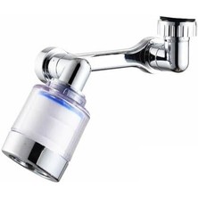 1080° Dönebilen Filtreli Musluk Başlığı – Su Tasarruflu Perlatör Başlık, Oynar Başlı Sistem, Lavabo & Mutfak Uyumlu, Yüksek Basınçlı, Kolay Montaj