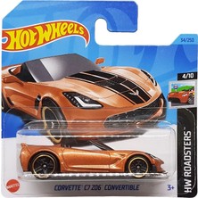 - Corvette C7 Z06 Convertible - Hw Roadsters 4/10 - HKK10 - Short Card - Gm - Copper Metal Flake - Mattel 2023