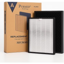 Fakir Luminoso Smart Uyumlu Filtre – True Hepa + Aktif Karbon | 2‑aşamalı Hava Temizleyici Yedek Parça |%99,97 Partikül & Koku Giderici